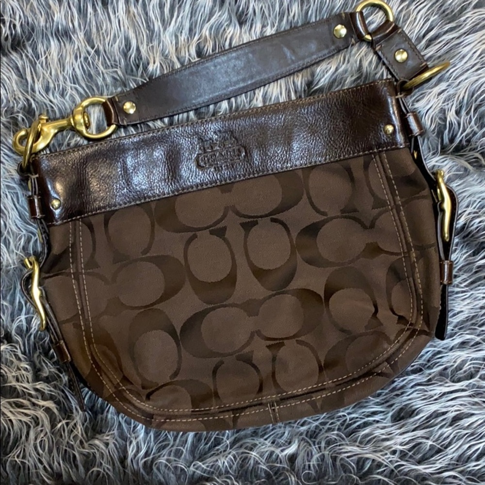 Coach signature chocolate bag